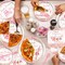 140Pcs Baby Shower Decorations for Girls,Pink Girl Baby Shower Gender Reveal Birthday Decorations Party Tableware Set Paper Plates Cups Napkins Plastic Forks Knives Spoon for 20 Guests